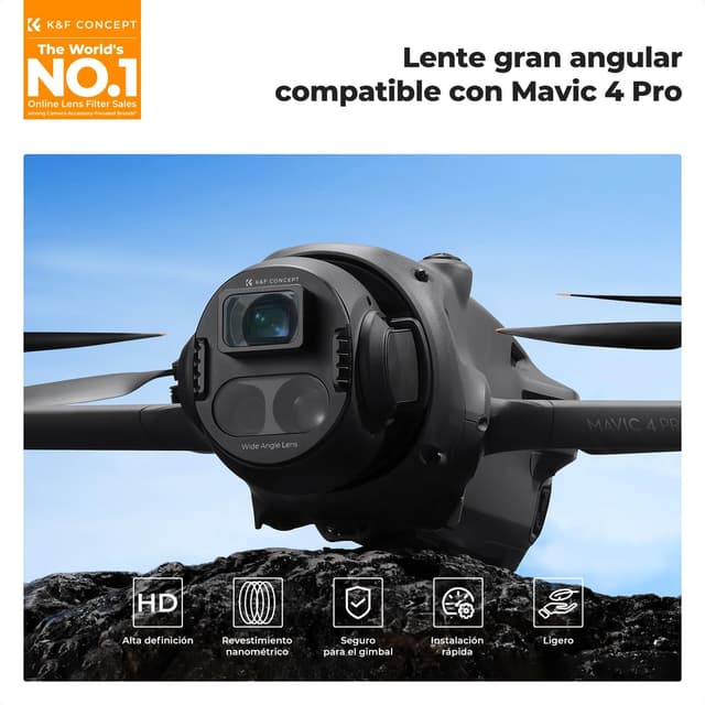 Detalle 2 de K&F CONCEPT Gran Angular para DJI Mavic 4 Pro