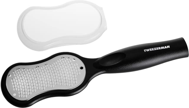Detalle de Tweezerman Pedicure Foot File Callus Remover (Stainless Steel) with Storage Cap