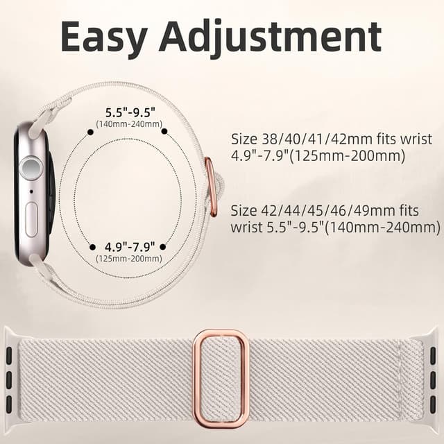 Thumbnail 4 de Maledan 10 Pack Elastic Apple Watch Straps 40mm