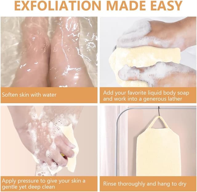 Detalle 2 de LOPHE Scrubber per la schiena: panno esfoliante elastico per doccia e bagno