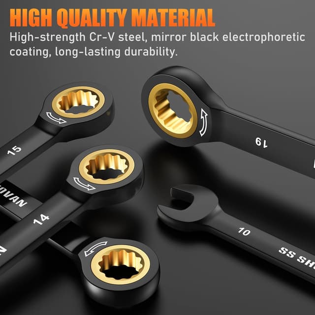 Thumbnail 4 de ss shovan Ratschenschlüssel Set 8-tlg