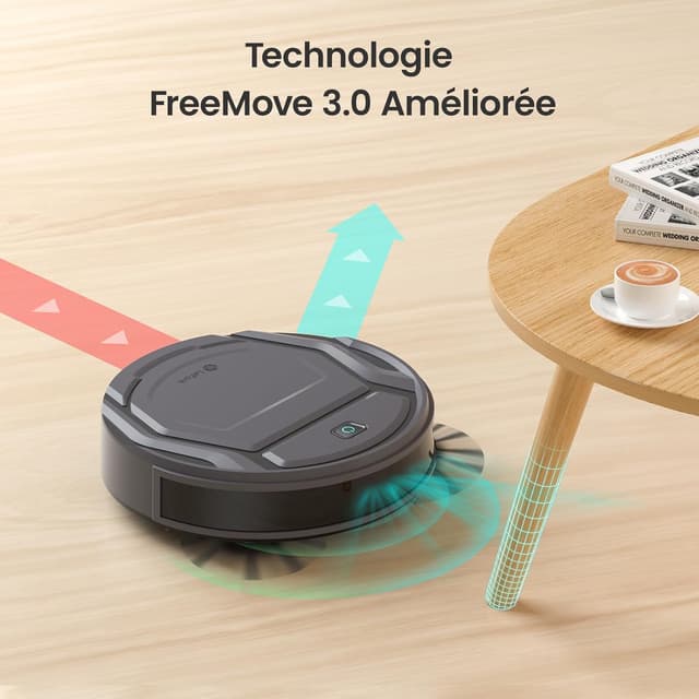 Detalle de Lefant Robot Aspirateur M210P 2200Pa : compact, silencieux et connecté (WiFi/Bluetooth, Alexa)