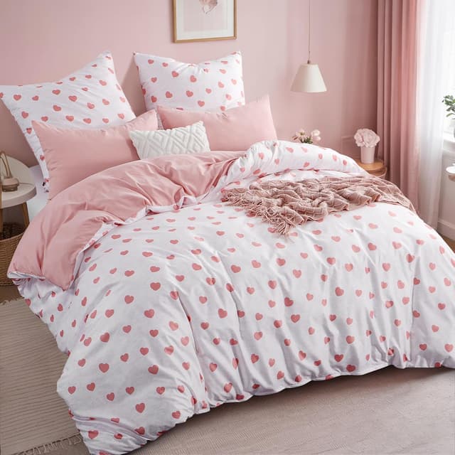 Thumbnail 6 de RUIKASI Bettwäsche 155x220 Rosa 2tlg