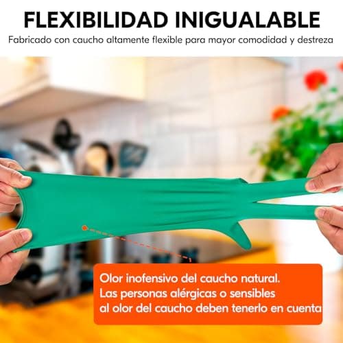 Thumbnail 4 de Vgo 5 paires gants de cuisine en caoutchouc, manches longues