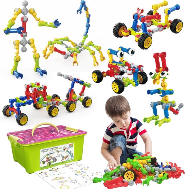 Detalle de Huaker 180-Piece STEM Building Set for Kids 🧩