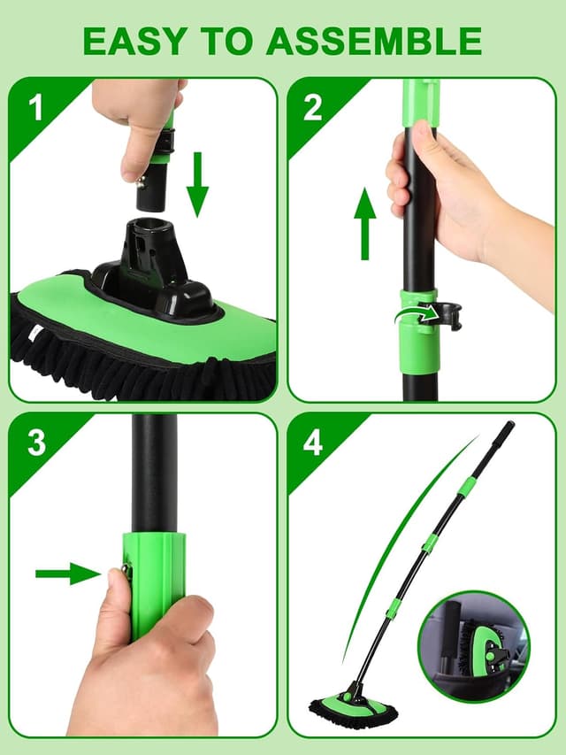 Detalle de 53" Curved Car Wash Brush with 15° bend