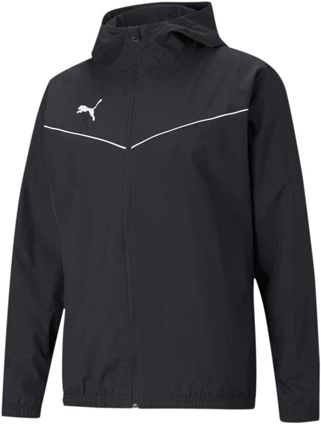 Detalle de PUMA Kinder Windbreaker Teamrise All Weather Jkt Jr – unisex mit Kapuze