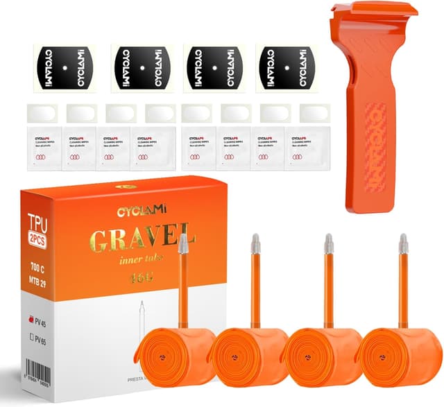 Thumbnail 6 de CYCLAMI 4er‑Pack TPU Fahrradschläuche für 700×18–32C, 700×32–47C & MTB 29" mit Presta-Ventil