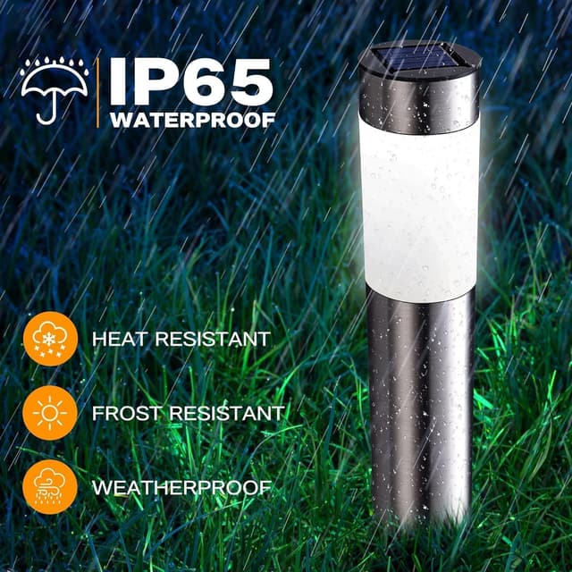 Detalle de Joomer Solar Pathway Lights 4 Pack IP65