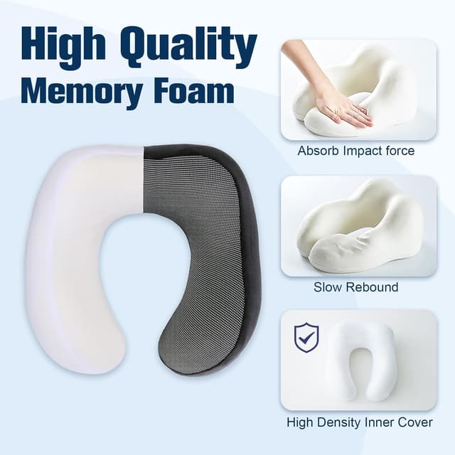 Thumbnail 4 de Cirorld Travel Pillow memory foam neck pillow for adults 🛫