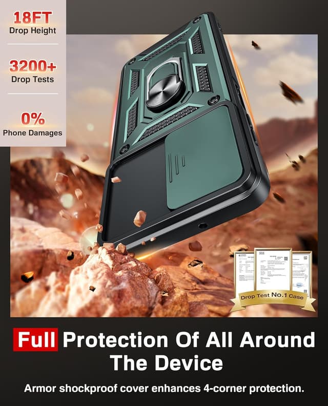 Thumbnail 4 de LeYi Galaxy A07 rugged case with camera slider
