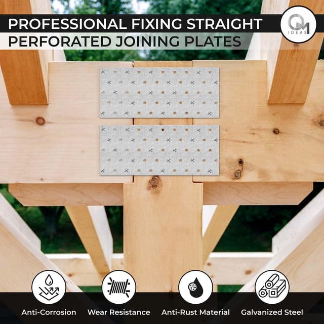 Detalle 1 de OMIDEAS Flat Joining Plates 200 x 100 x 2