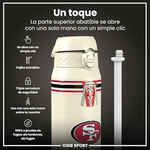 Thumbnail 2 de ion8 NFL San Francisco 49ers Botella térmica 750 ml 🥤