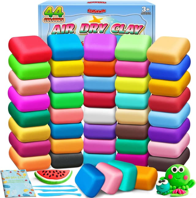 Detalle de FENSHWIN Air Dry Clay 44 Colours Kit
