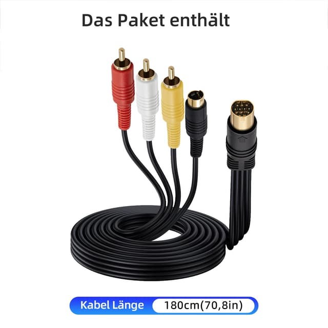 Thumbnail 6 de S-AV RCA Audio Video Kabel 1,8 m