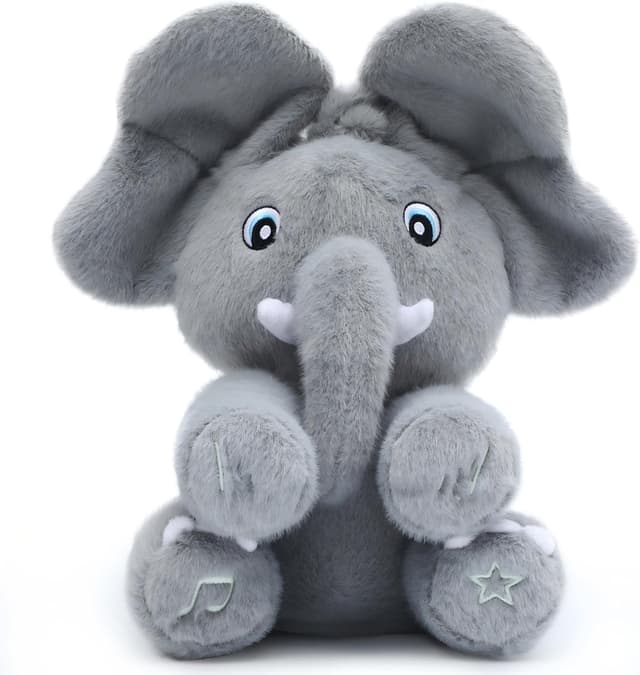 Detalle de Tunnyfiy Peek A Boo Elephant Plush Toy