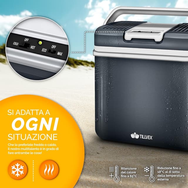 Thumbnail 1 de tillvex Frigorifero 24L portatile per campeggio