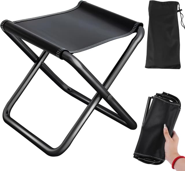 Detalle de Camping Klapphocker 32 cm Sitzhöhe