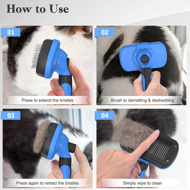 Thumbnail 6 de Swihauk Self Cleaning Slicker Brush for Dogs & Cats