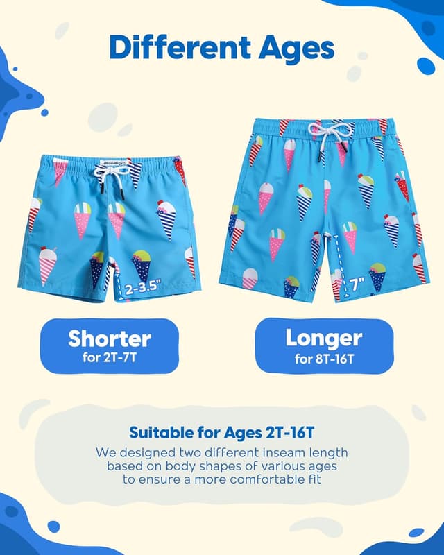 Thumbnail 4 de MaaMgic Kleine Jungen Badeshorts Schnelltrocknend