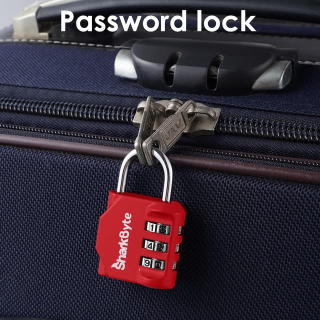 Detalle de SHARKBYTE Small Luggage Locks 3 Pack