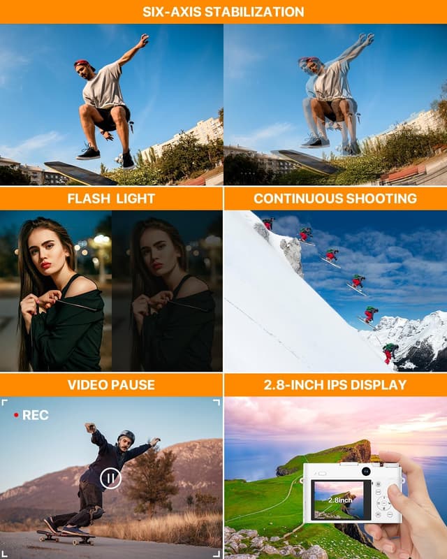 Detalle 2 de Ahlirmoy Fotocamera 64 MP 4K compatta