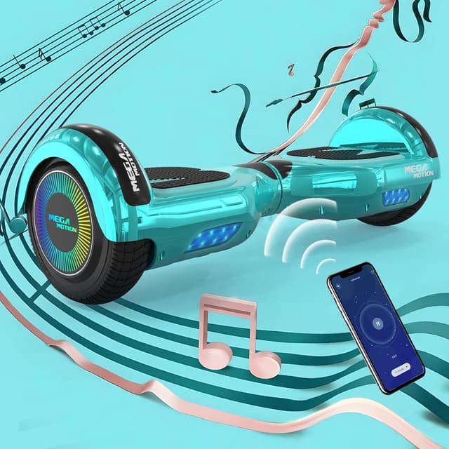 Detalle de MEGA MOTION Hoverboard für Kinder mit 6,5 Zoll & Bluetooth-Lautsprecher