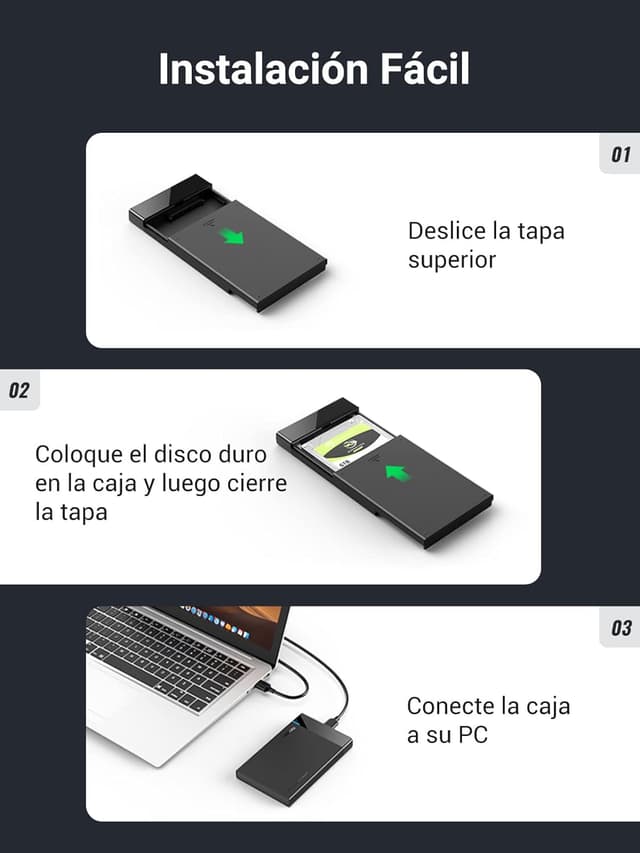 Thumbnail 6 de UGREEN Carcasa Disco Duro 2,5" SATA con USB 3.0 🚀