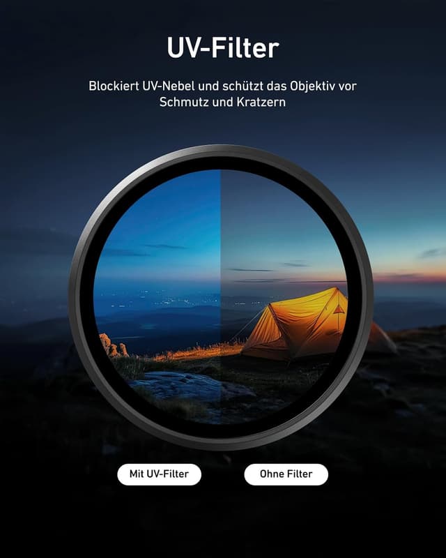 Detalle 2 de TELESIN Filter-Set für Action 6 mit VND 2-32