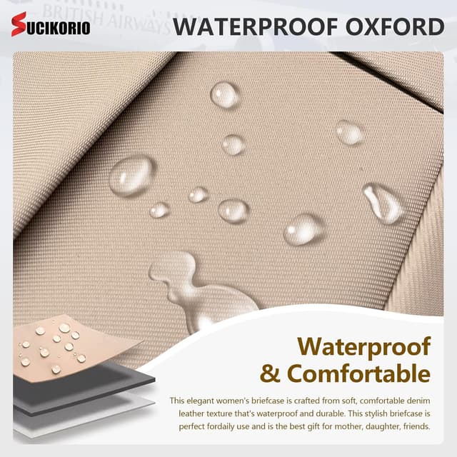 Detalle 2 de SUCIKORIO 40x30x15 cm British Airways Air France Jet 2 Handgepäck Tasche – faltbare wasserdichte Oxford Cabintasche (18 l)