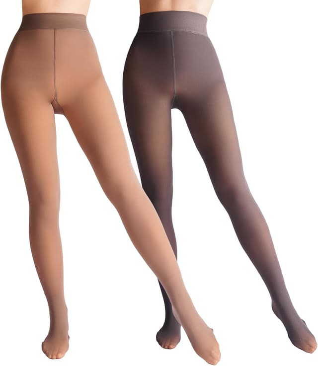 Thumbnail 6 de Caprilite Fleece Lined Tights 2-Pack