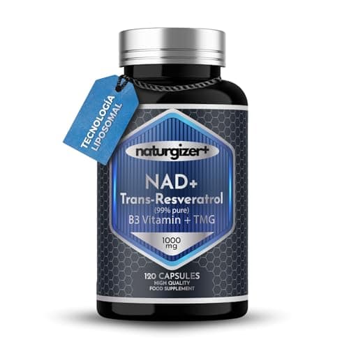 Detalle 2 de Naturgizer+ Advanced Complex 4+1 con NAD+ y trans-resveratrol (120 cápsulas) en tecnología liposomal