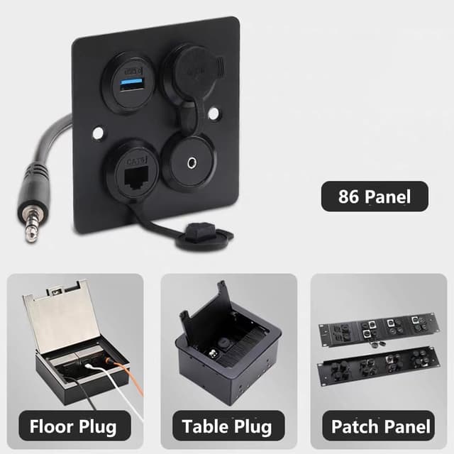 Thumbnail 6 de PENGLIN 2PCS 3.5mm TRS Stereo Panel Mount Adapter (male to female) with 25cm anti-tangle extension leads