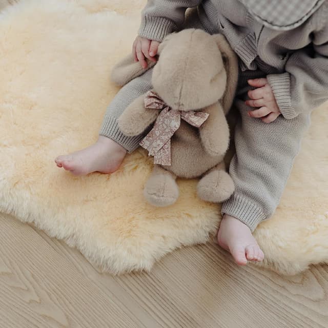 Thumbnail 5 de Tapis peau de mouton bébé 95x60 cm