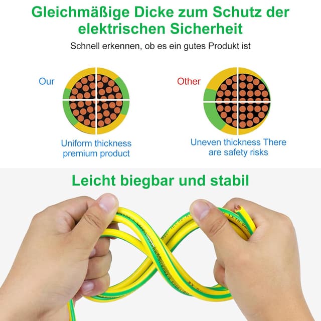 Detalle 2 de Erdungskabel 10mm² für 20 m