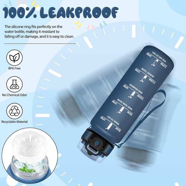 Thumbnail 3 de Baramumu Botella Agua 500ML Azul marino