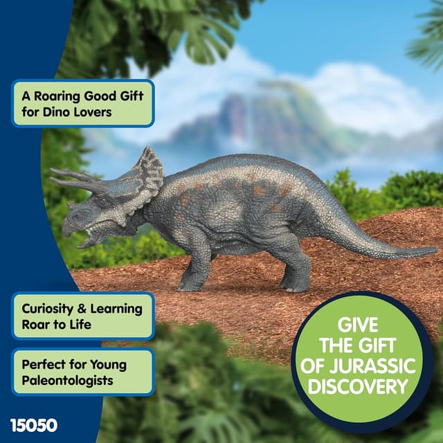 Detalle 2 de Schleich Triceratops Dino 15050 ab 3