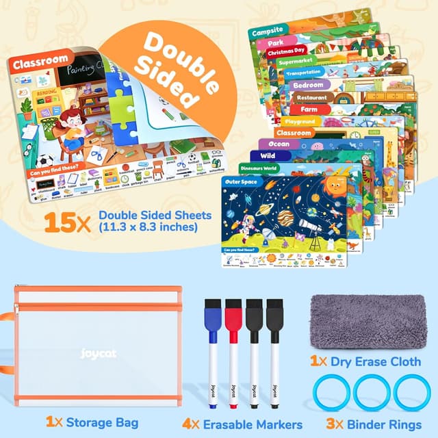 Thumbnail 5 de JoyCat Seek & Find Game Book 15 themes