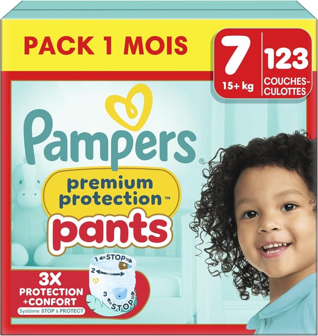 Detalle de Pampers Premium Protection Taille 7 Culottes đ¶
