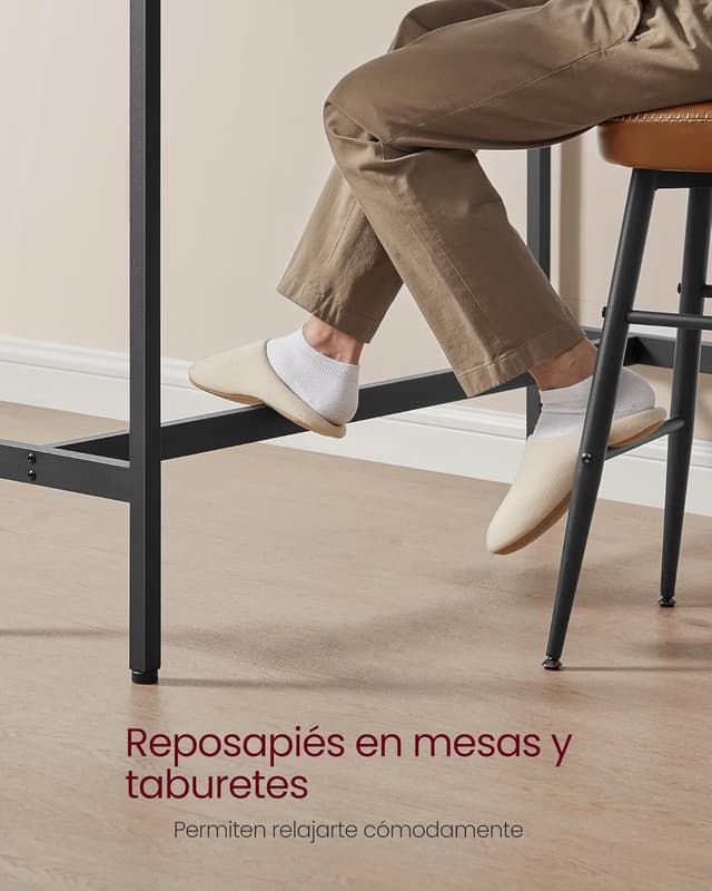 Thumbnail 5 de VASAGLE LBT010B56 Mesa de bar 40x100x90 cm