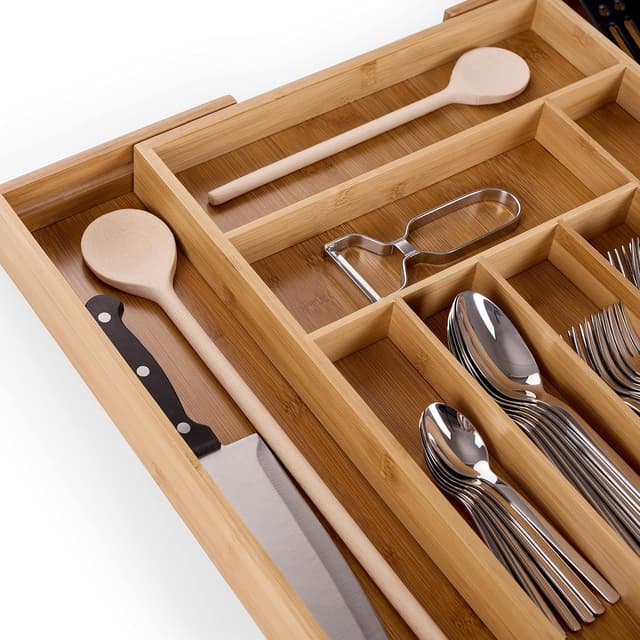 Thumbnail 6 de Blumtal Besteckkasten Bambus mit 7 bis 9 Fächern