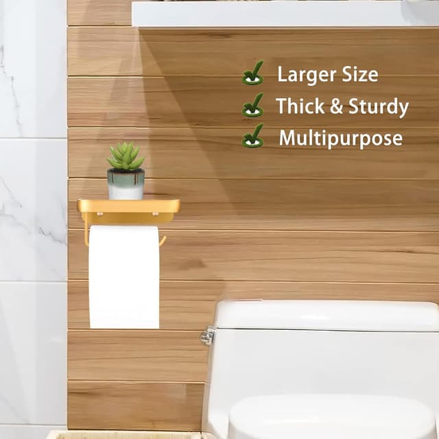 Thumbnail 5 de Katezon Portarrollos Dorado con Soporte Teléfono