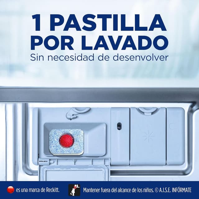 Detalle 2 de Finish Powerball Power All in 1 - Pack 110 Pastillas