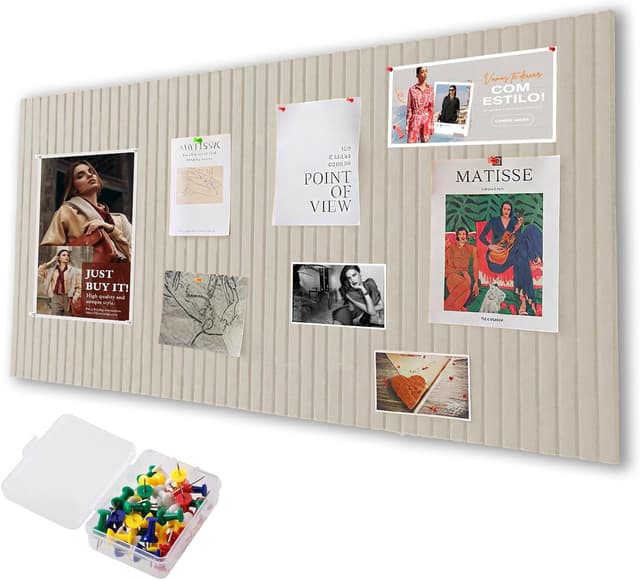 Detalle de Große Filz Pinnwand 80×40 cm – selbstklebend