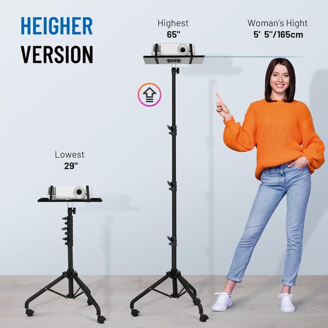 Thumbnail 4 de CAHAYA CY0332 Soporte ajustable para proyector con ruedas