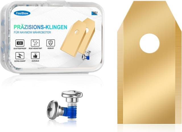 Detalle de 36 Ersatzklingen für Segway Navimow (i-Serie, H-Serie, X-Serie) inkl. Schrauben mit Gewindesicherung