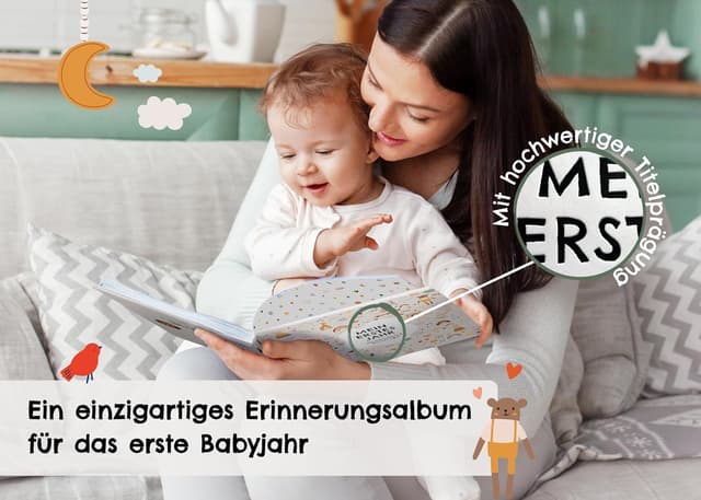 Detalle 2 de Mein erstes Jahr Babyalbum 72 Seiten
