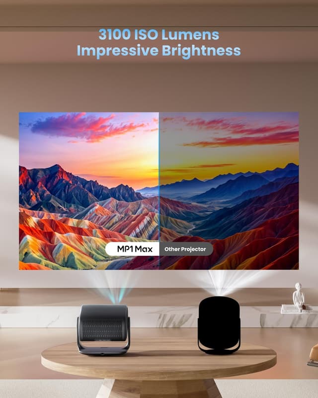 Detalle de Dangbei MP1 MAX 4K projector, 3100 ISO lumens