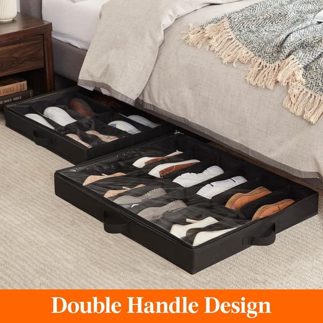 Thumbnail 3 de Lifewit Under Bed Shoe Organizer 24 pairs