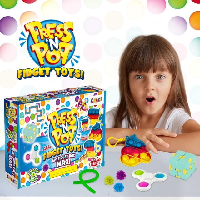 Thumbnail 4 de CRAZE PressNPop Fidget Spinner Anti-Stress para Niños🧩